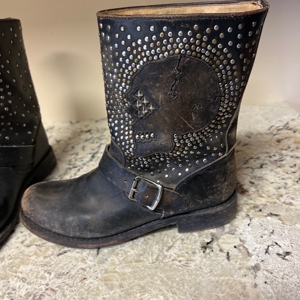 Frye Skull Boots